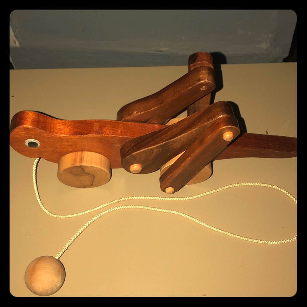 Vintage Handcrafted by Bill Chase Wood Grasshopper